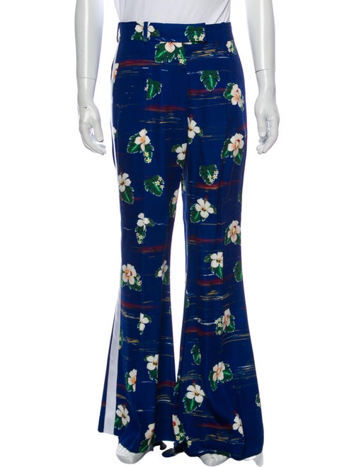 Racil Floral Print Pants Blue
