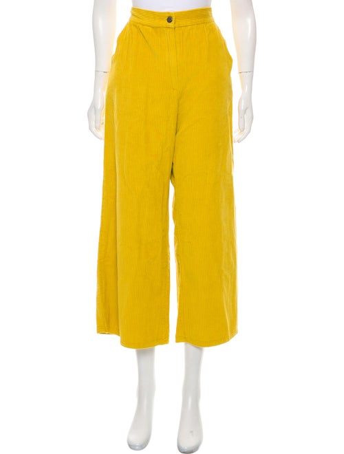 Rachel Comey Corduroy High-Rise Jeans Yellow