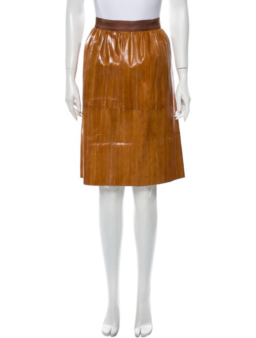 Rachel Comey Eel Skin Knee-Length Skirt