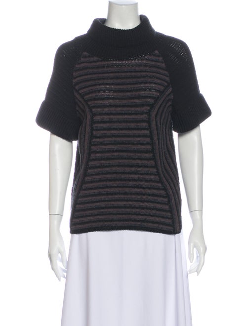 Rachel Comey Striped Turtleneck Sweater Black