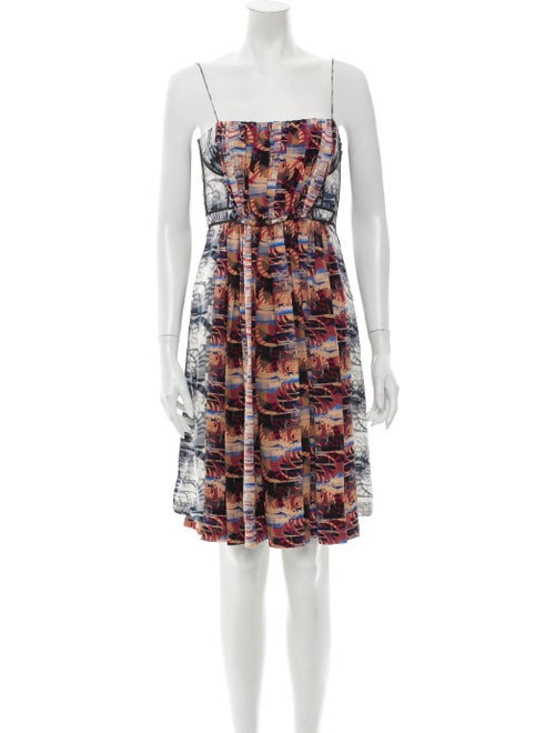 Rachel Comey Silk Mini Dress Blue