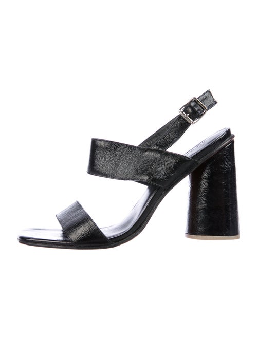 Rachel Comey Patent Leather Slingback Sandals Blac