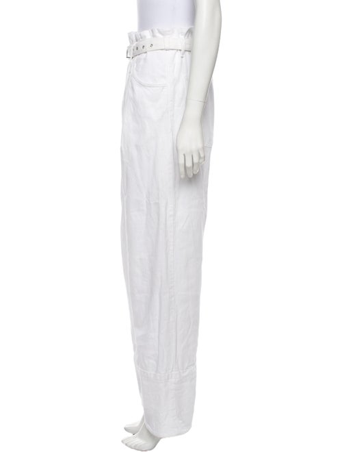 Rachel Comey High-Rise Straight Leg Jeans White