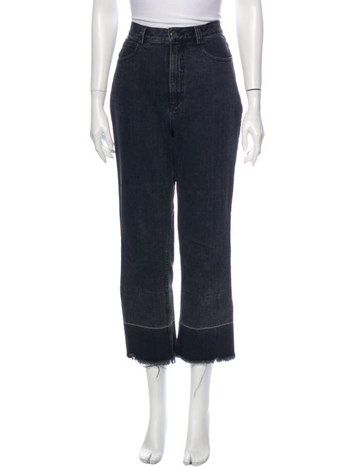 Rachel Comey High-Rise Straight Leg Jeans Black
