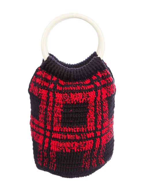 Rachel Comey Praia Crochet Bag Red