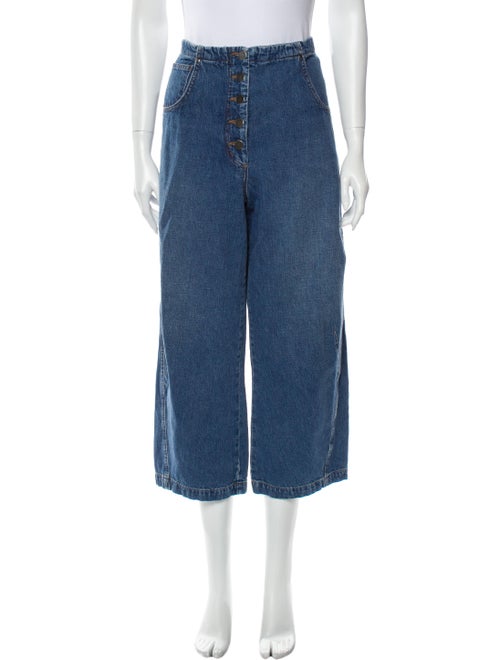 Rachel Comey High-Rise Wide Leg Jeans Blue