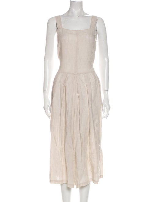 Rachel Comey Linen Square Neckline Jumpsuit
