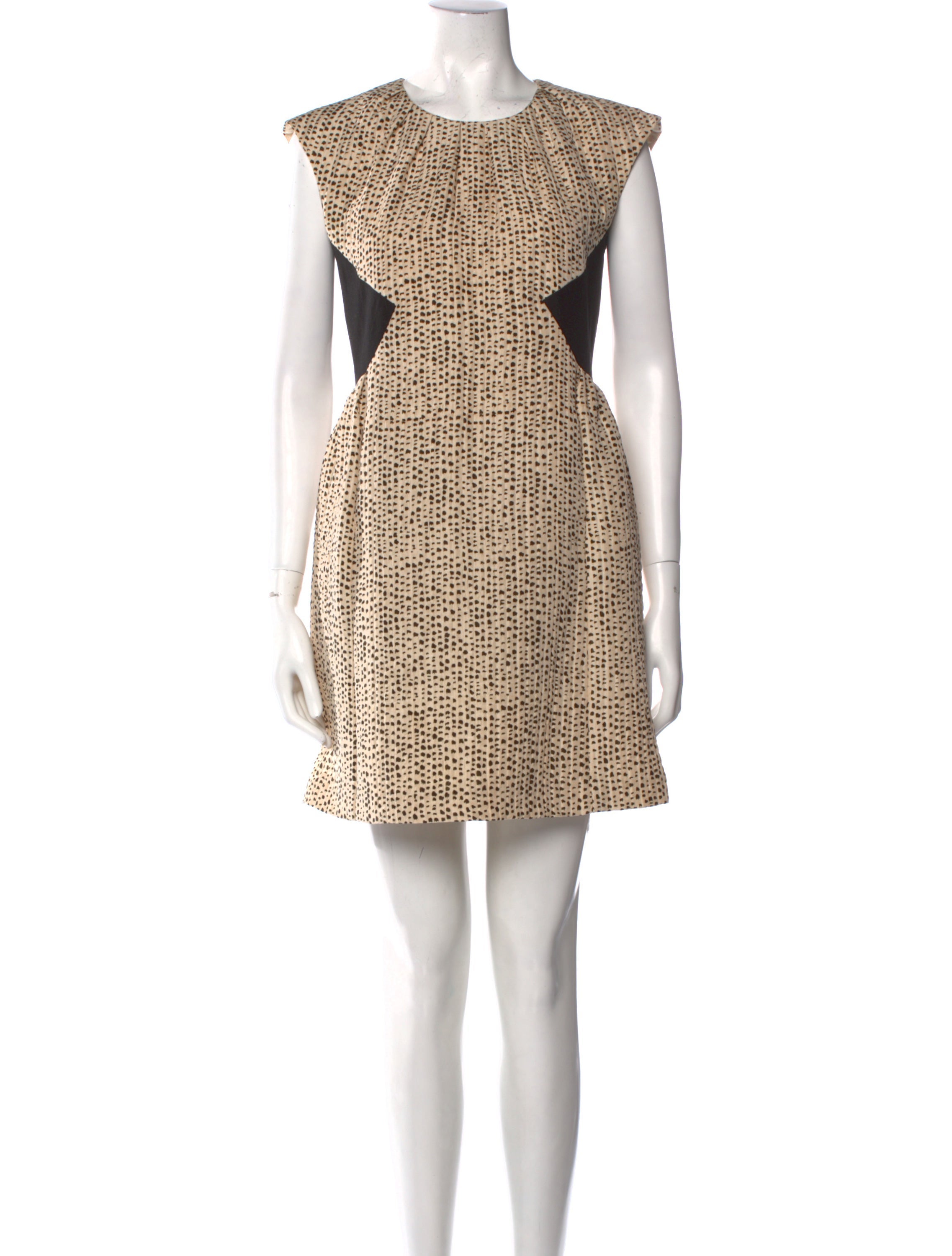 Rachel Comey Printed Mini Dress in Neutrals, Women's S