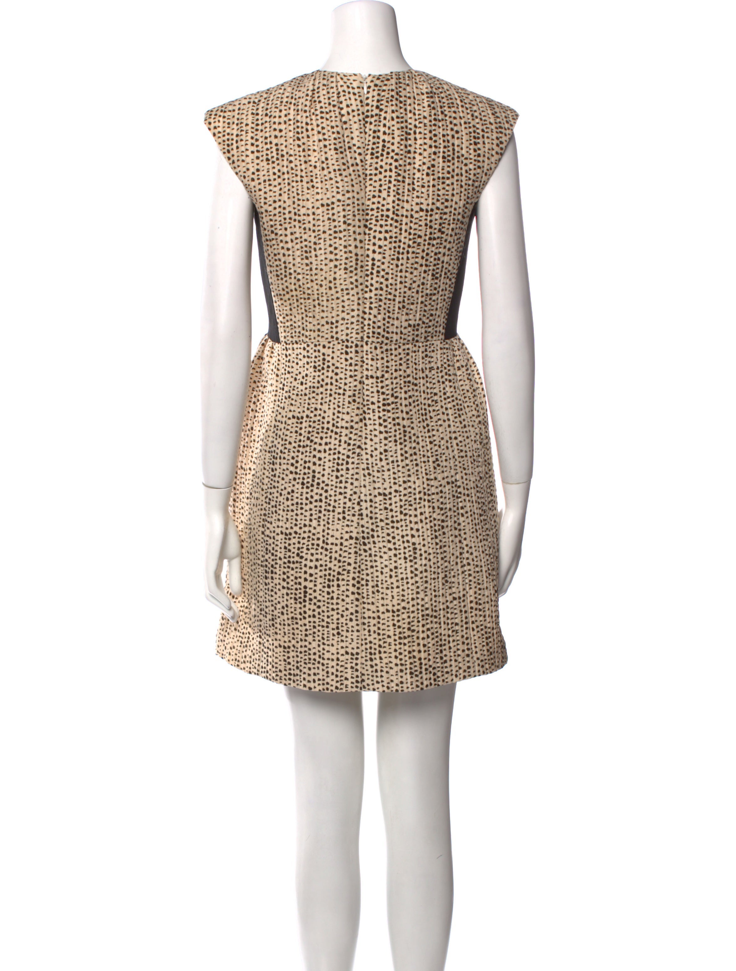 Rachel Comey Printed Mini Dress in Neutrals, Women's S Rachel Comey Printed Mini Dress in Neutrals, Women's S