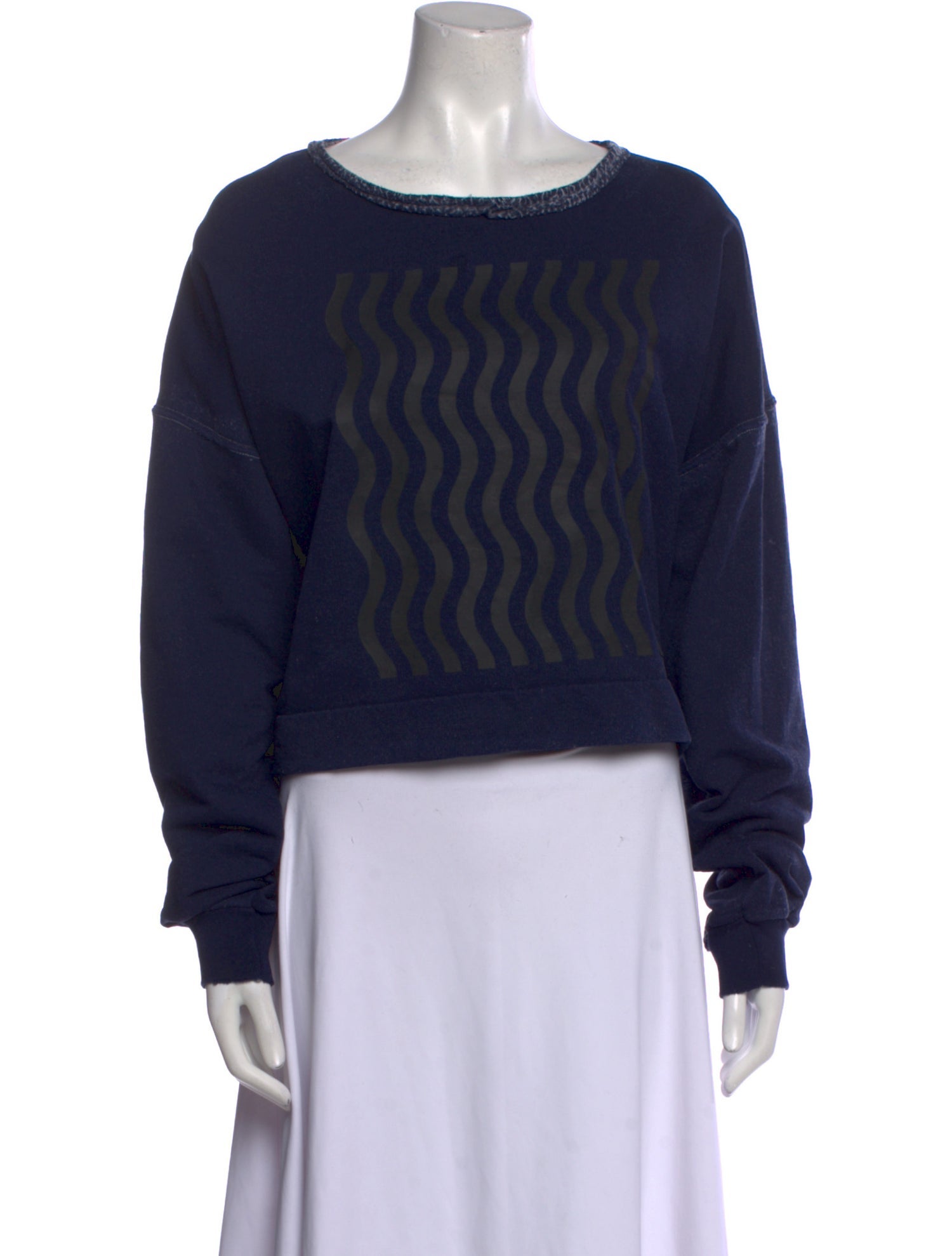 Rachel Comey Printed Bateau Neckline Sweatshirt