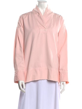 Rachel Comey Mock Neck Long Sleeve Blouse