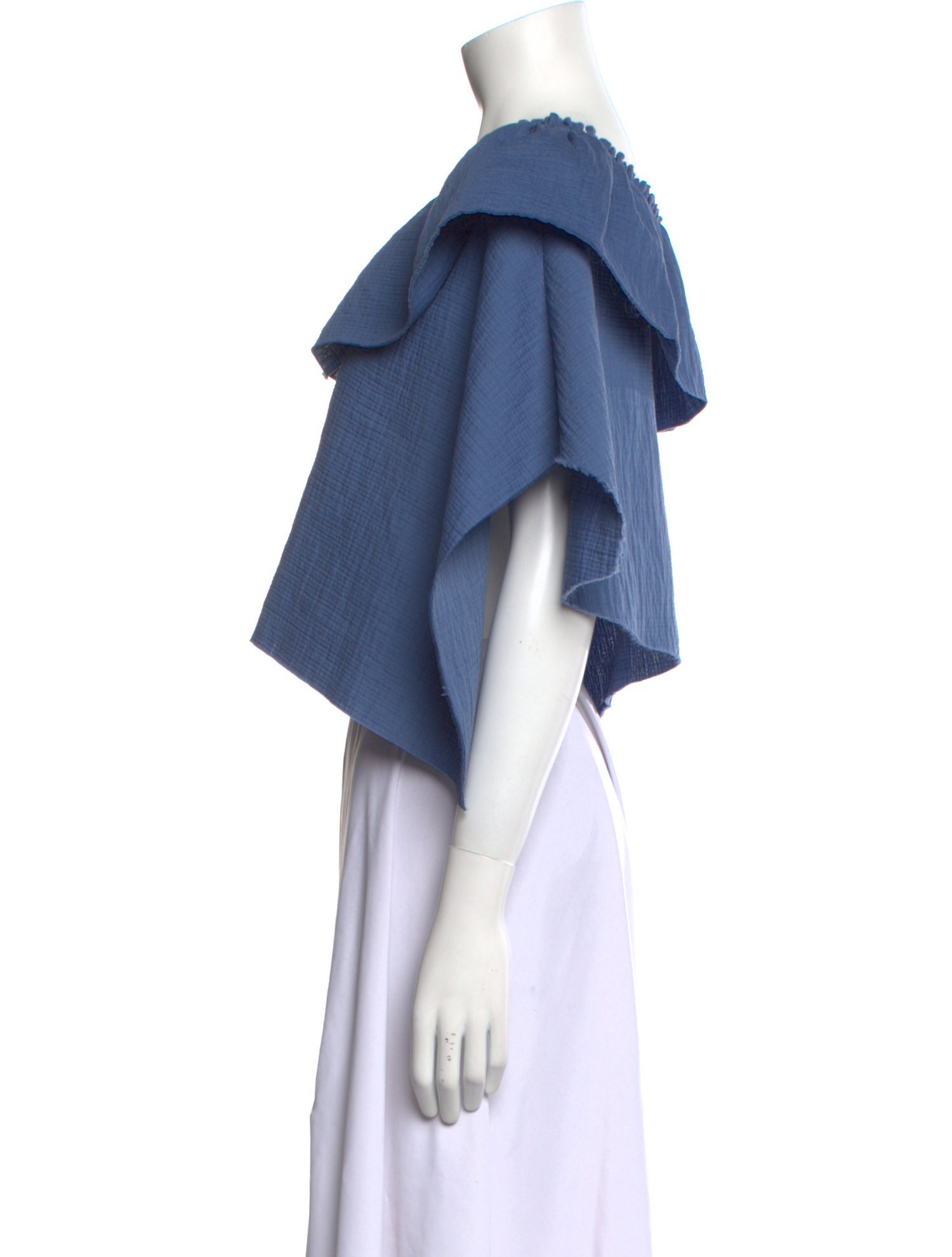 Rachel Comey Scoop Neck Long Sleeve Crop Top