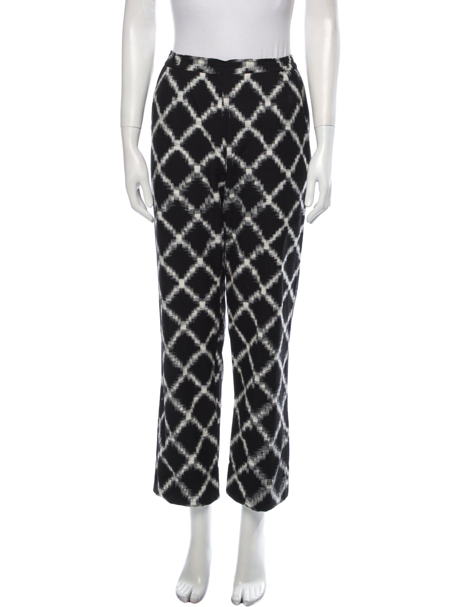 Rachel Comey Plaid Print Straight Leg Pants