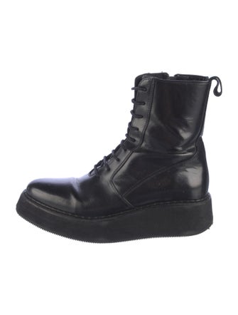 Rachel Comey Patent Leather Combat Boots
