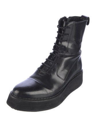 Rachel Comey Patent Leather Combat Boots
