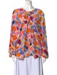 Rachel Comey Printed Cowl Neck Blouse