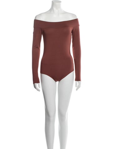 Rachel Pally Tops Off-The-Shoulder Long Sleeve Bodysuit S