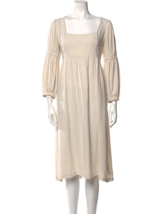 Rachel Comey Square Neckline Midi Length Dress