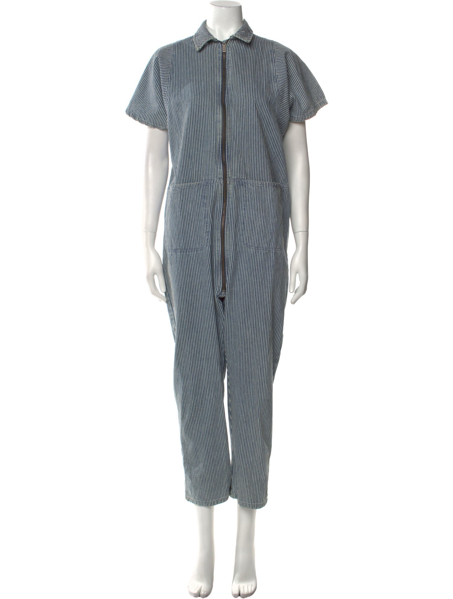 Rachel Comey Striped Crew Neck Jumpsuit