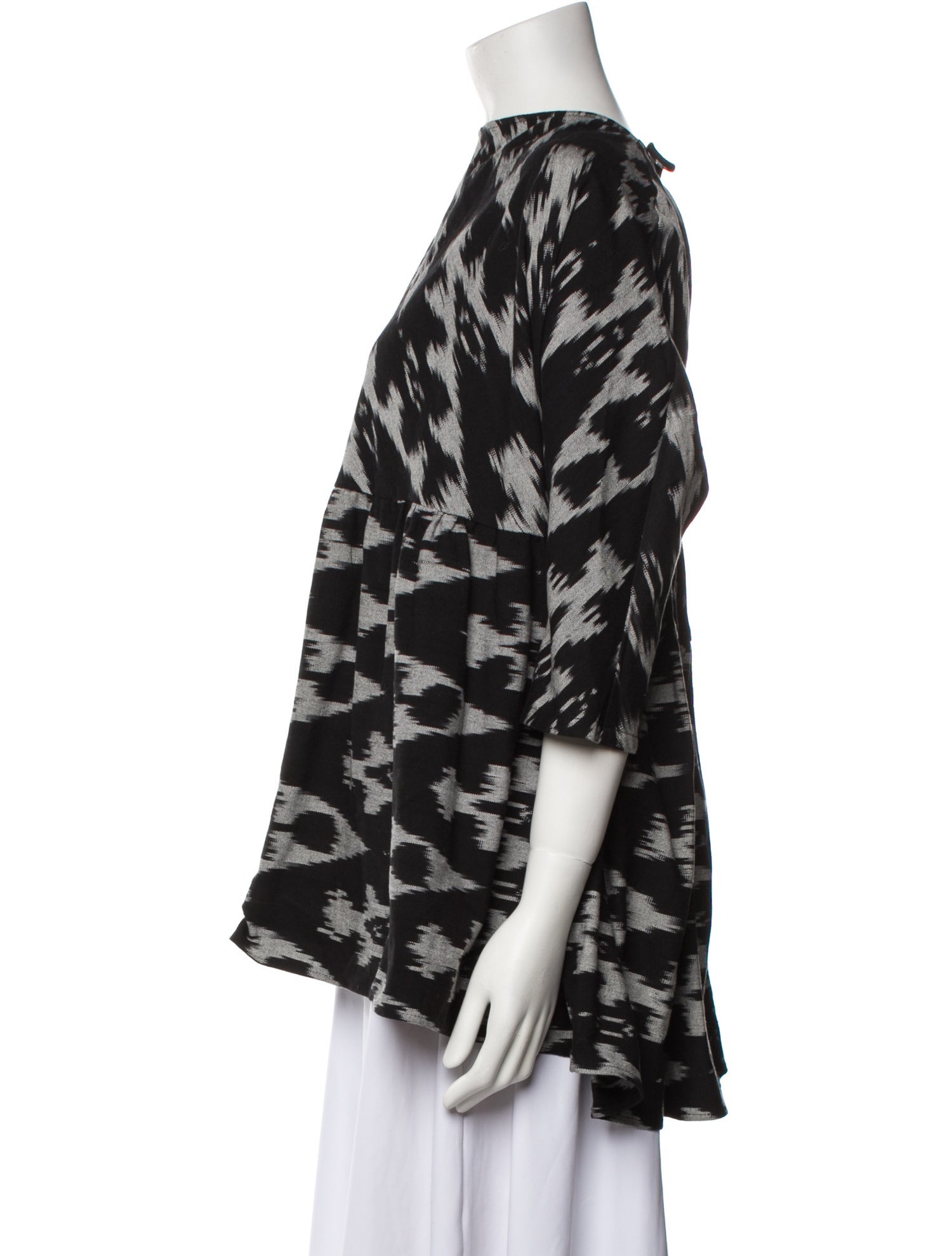 Rachel Comey Printed Bateau Neckline Blouse