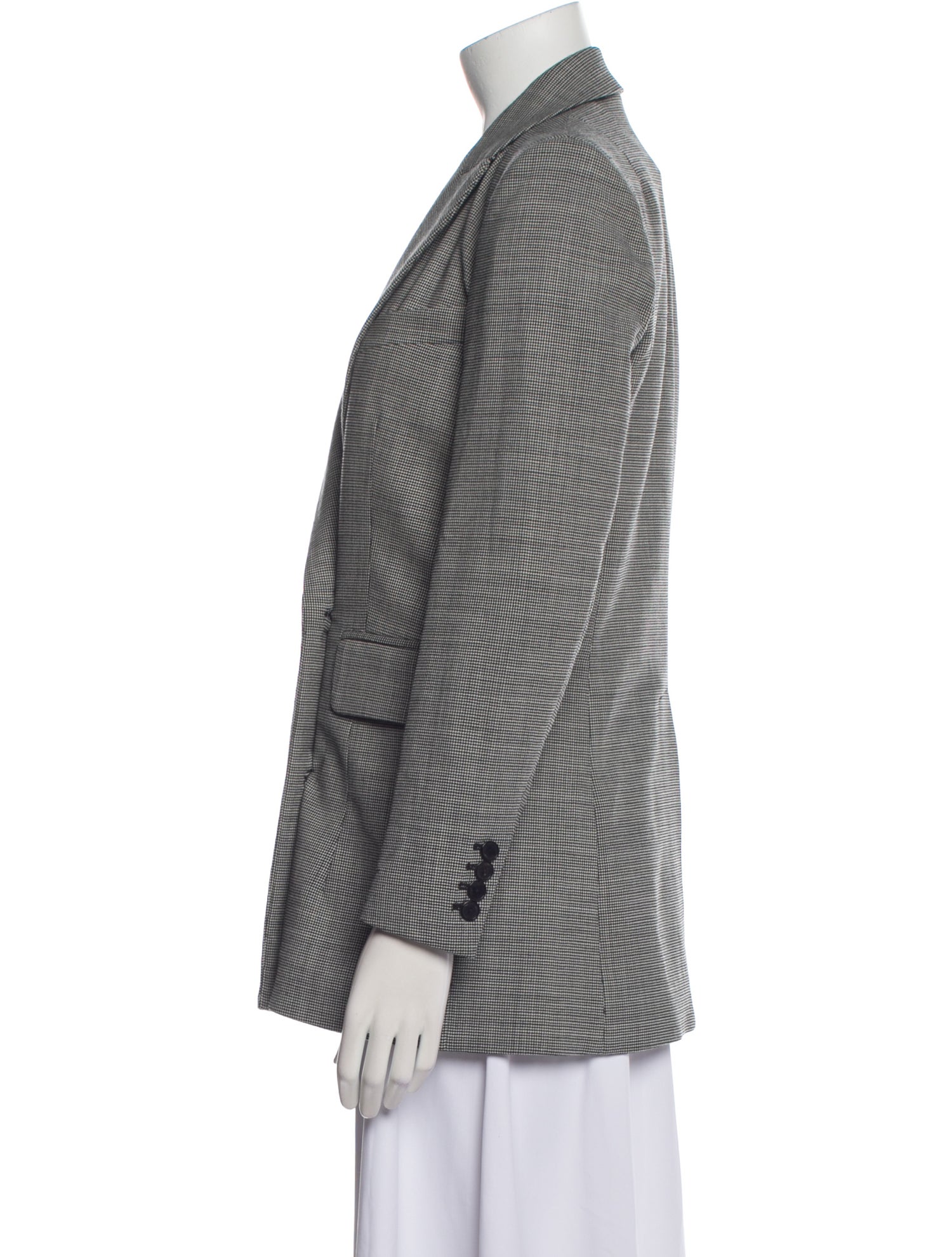 Rachel Comey Virgin Wool Plaid Print Blazer