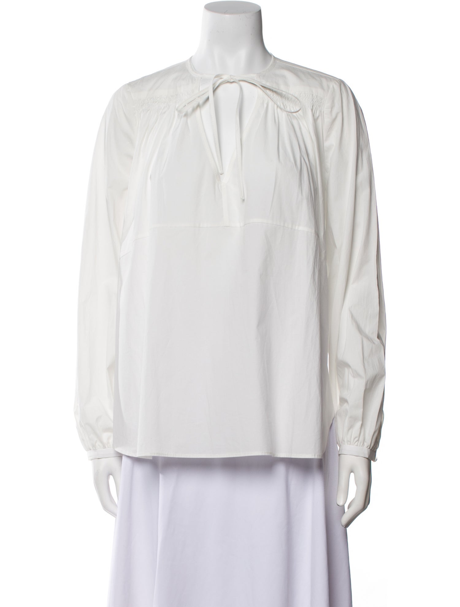 Rachel Comey Tie Neck Long Sleeve Blouse