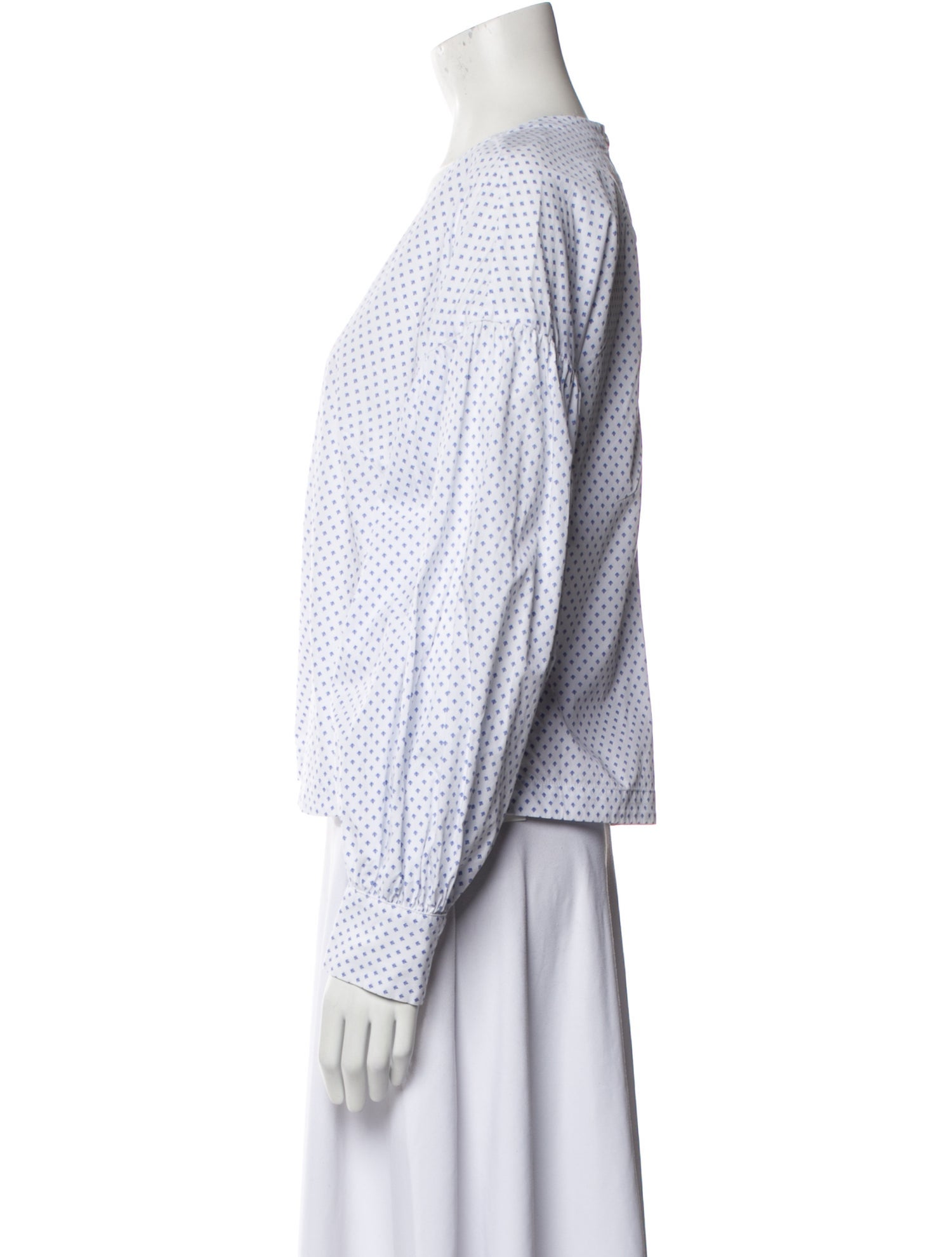 Rachel Comey Printed Crew Neck Crop Top