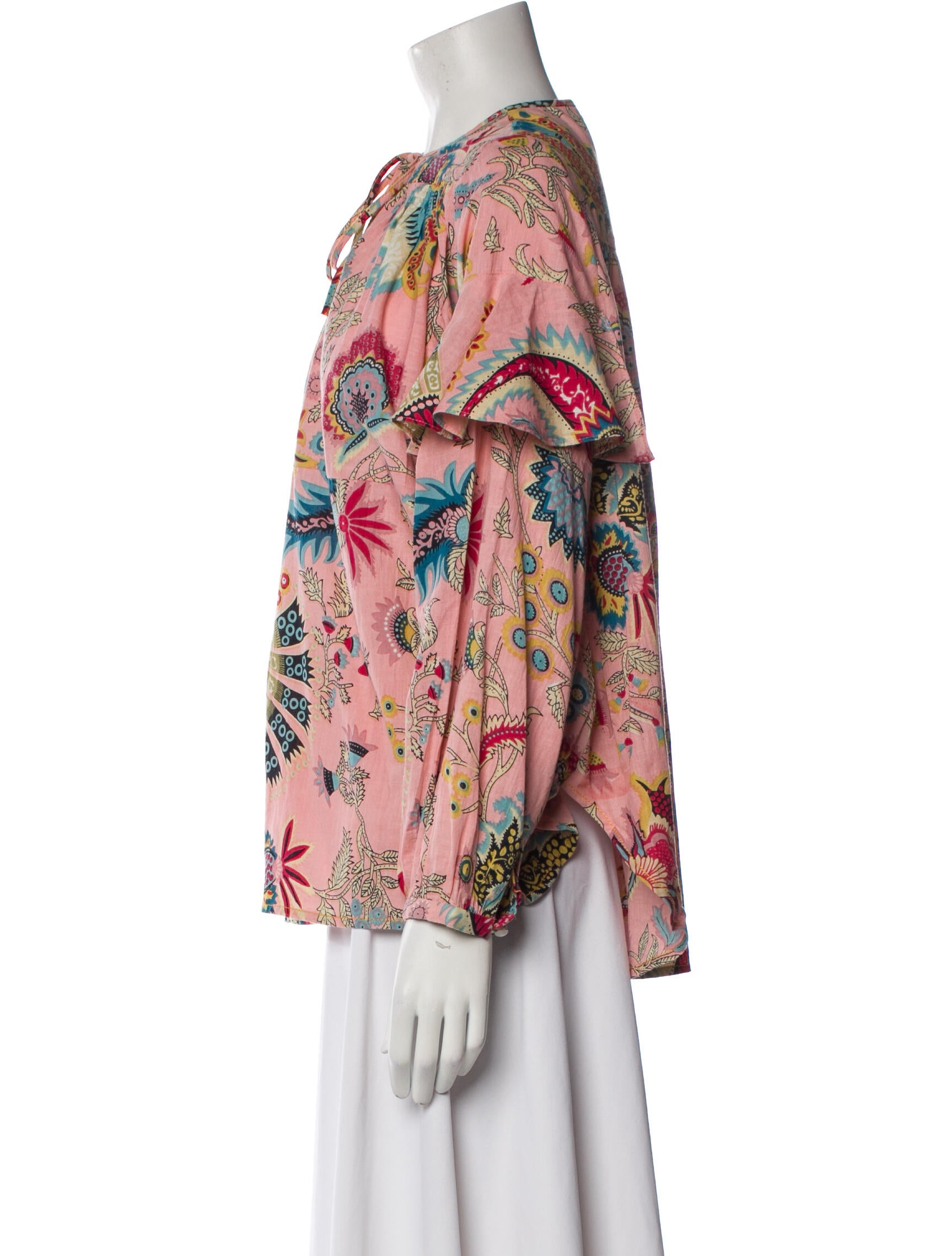 Rachel Comey Printed Crew Neck Blouse