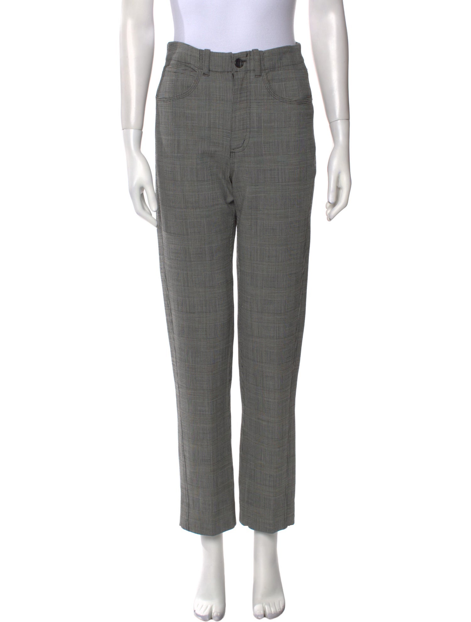 Rachel Comey Plaid Print Straight Leg Pants
