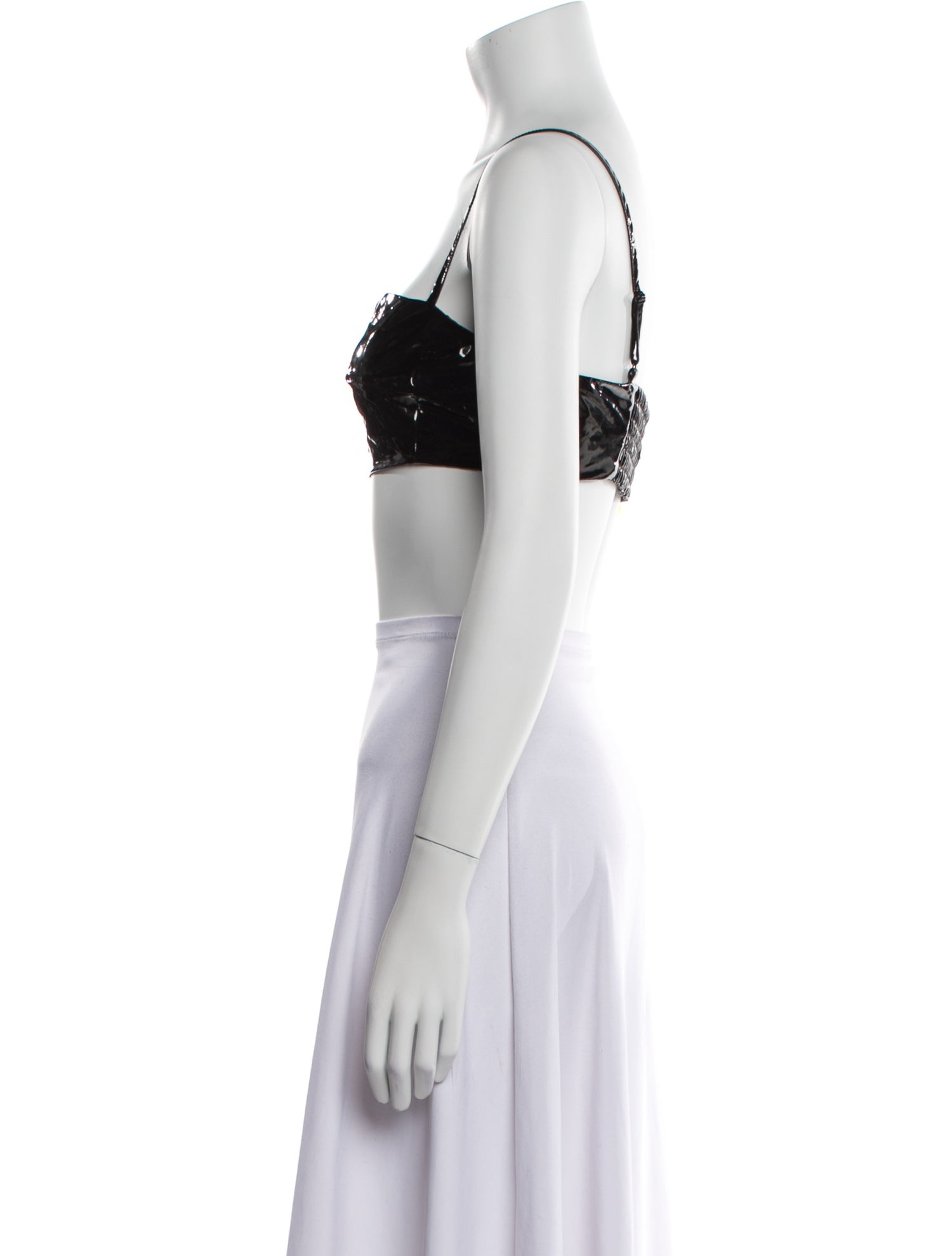 Rachel Comey Square Neckline Sleeveless Crop Top