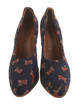 Rachel Comey Canvas Printed Pumps
