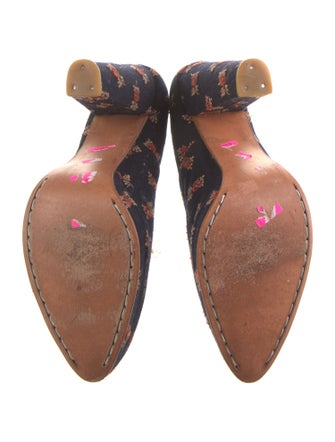 Rachel Comey Canvas Printed Pumps