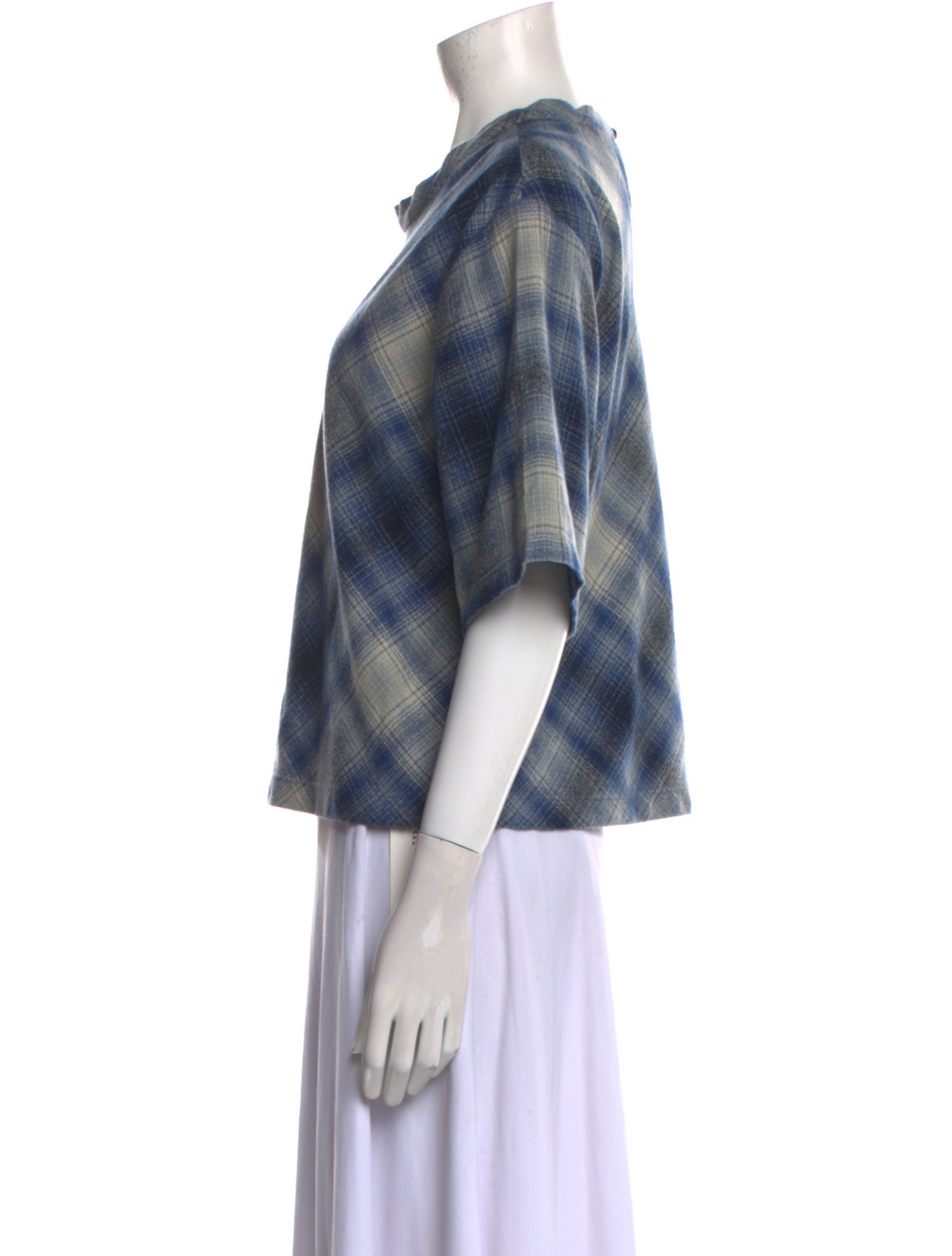 Rachel Comey Plaid Print Crew Neck Top
