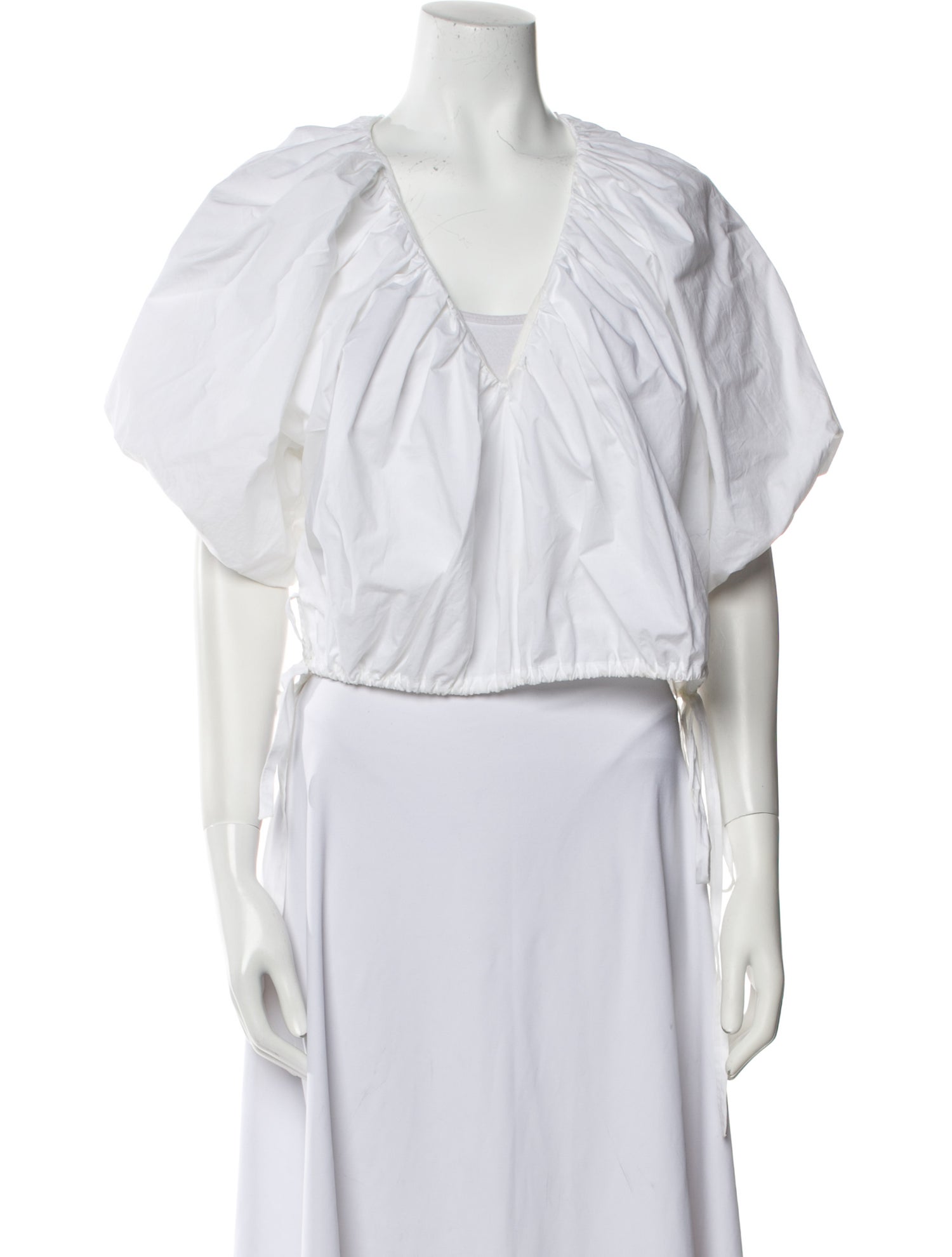 Rachel Comey V-Neck Short Sleeve Crop Top