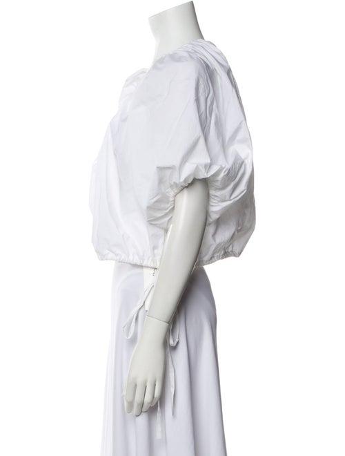 Rachel Comey V-Neck Short Sleeve Crop Top