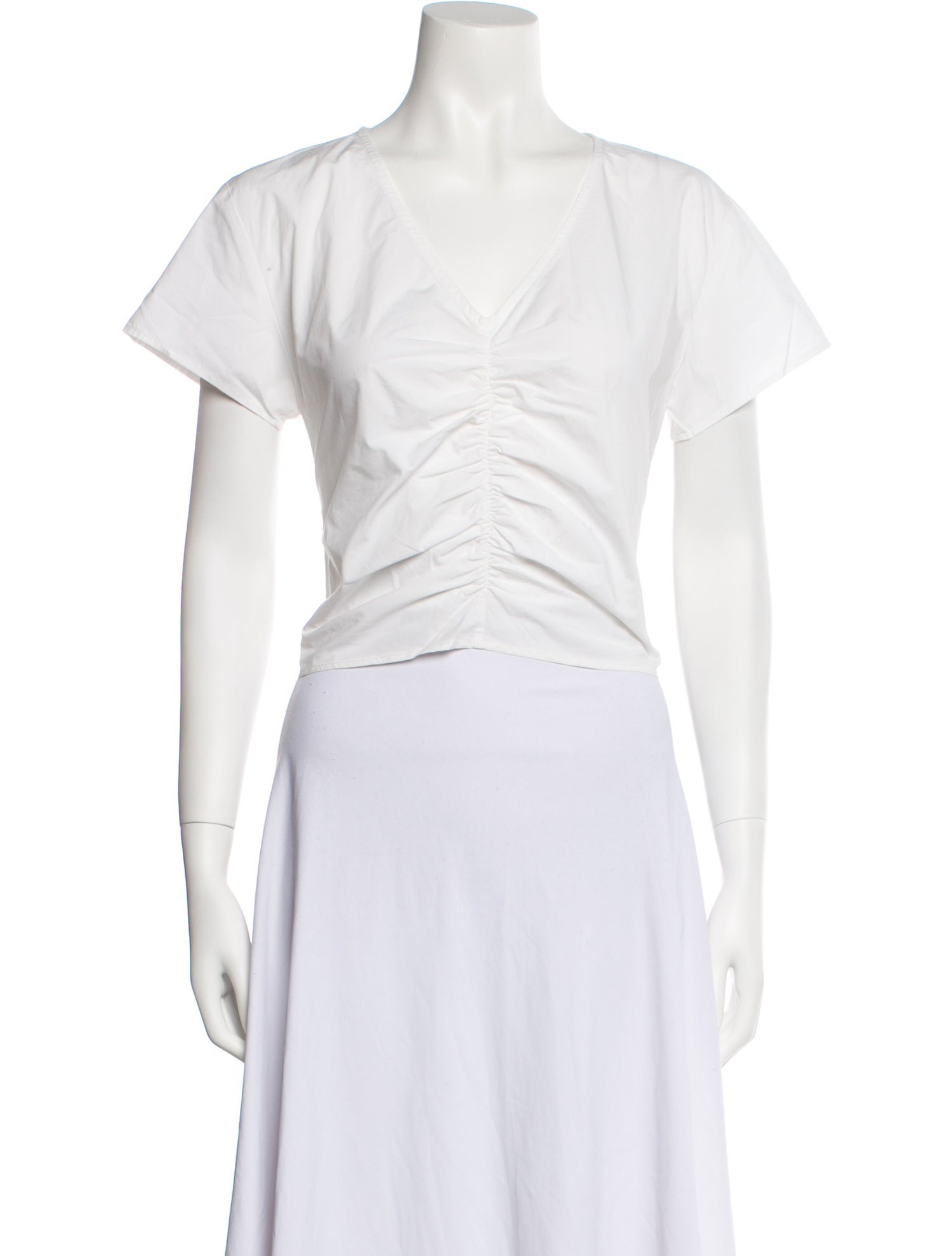 Rachel Comey V-Neck Short Sleeve Crop Top