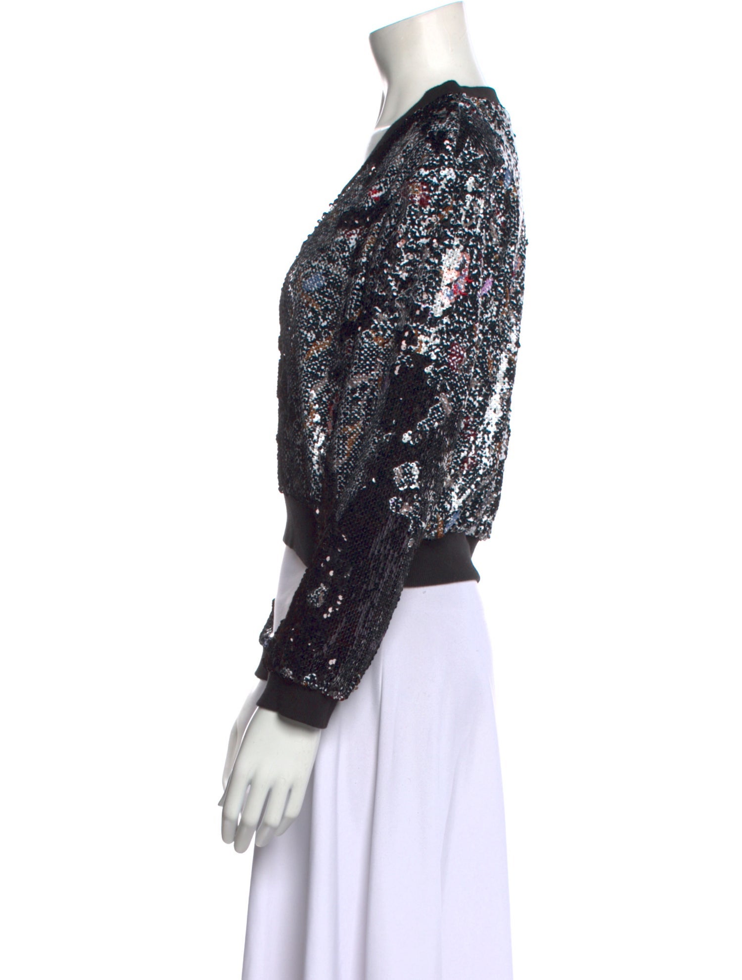 Rachel Comey Floral Print V-Neck Crop Top