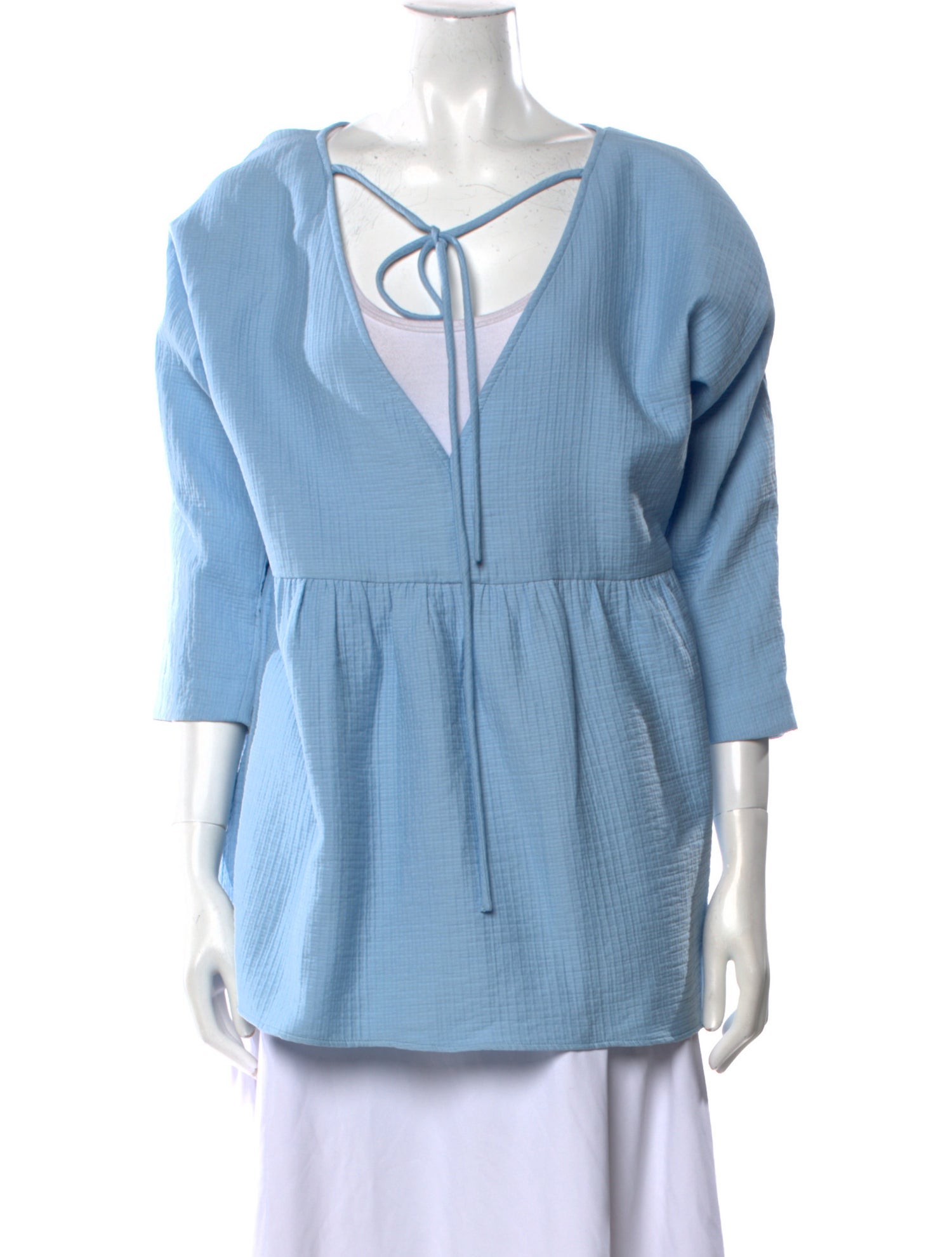 Rachel Comey V-Neck Three-Quarter Sleeve Tunic