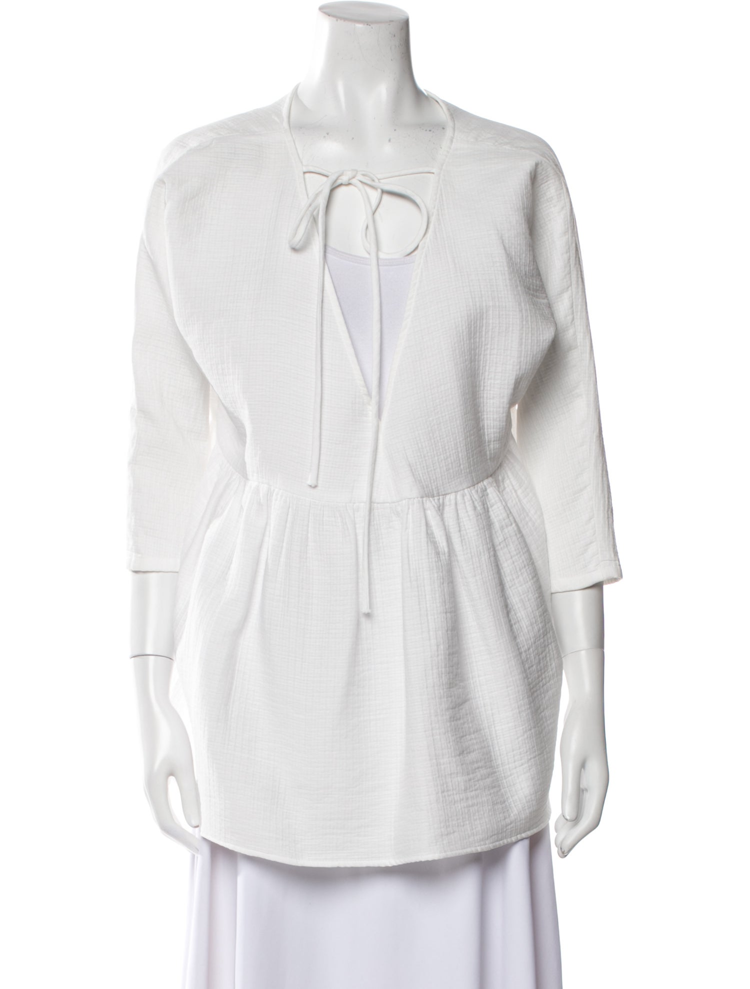 Rachel Comey V-Neck Three-Quarter Sleeve Tunic