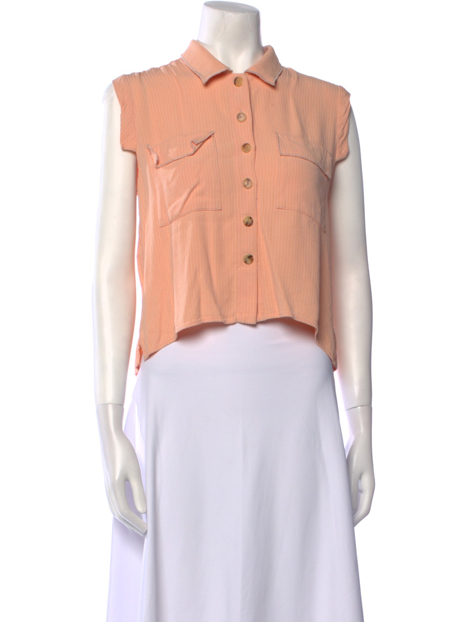 Rachel Comey Silk Short Sleeve Crop Top