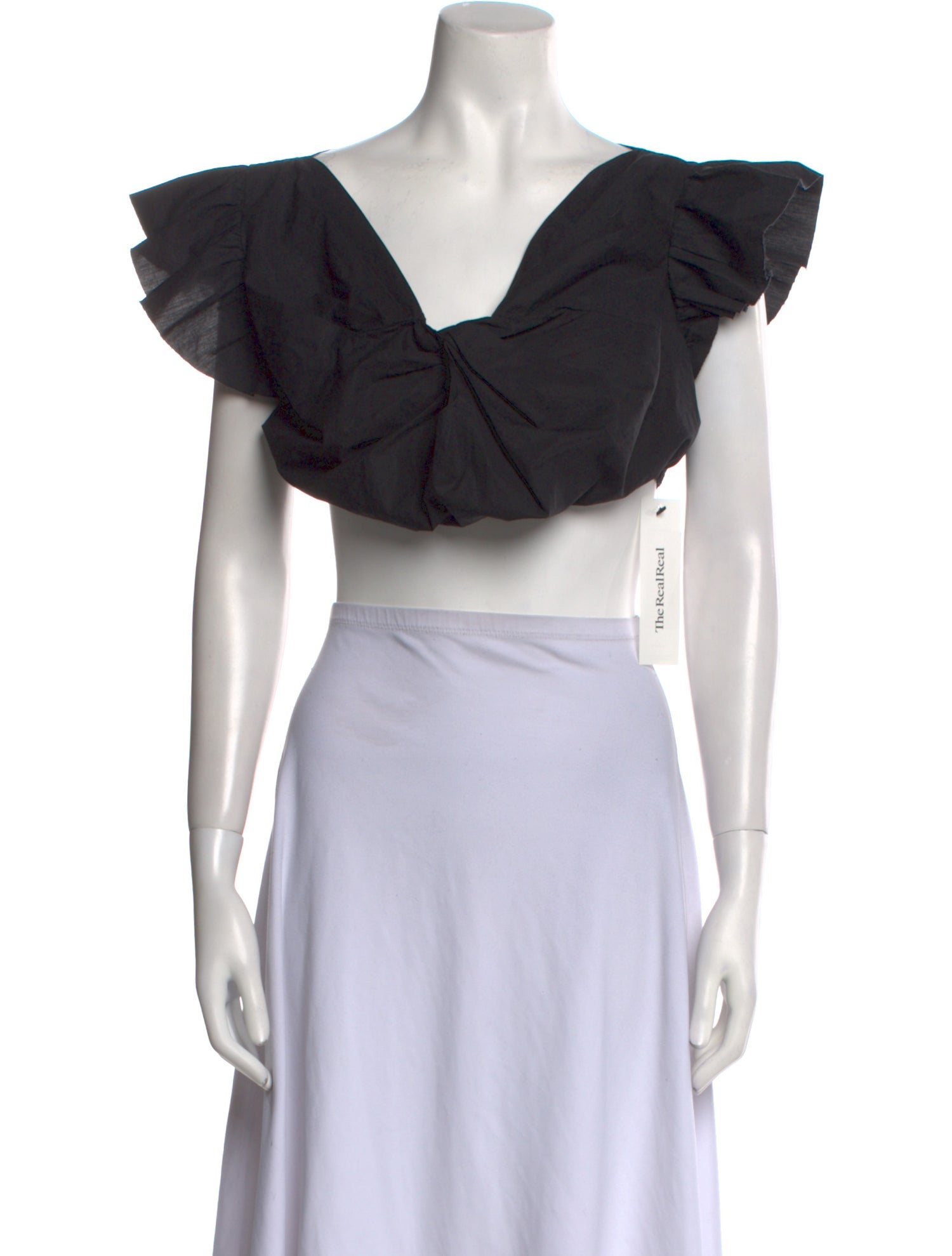 Rachel Comey V-Neck Short Sleeve Crop Top