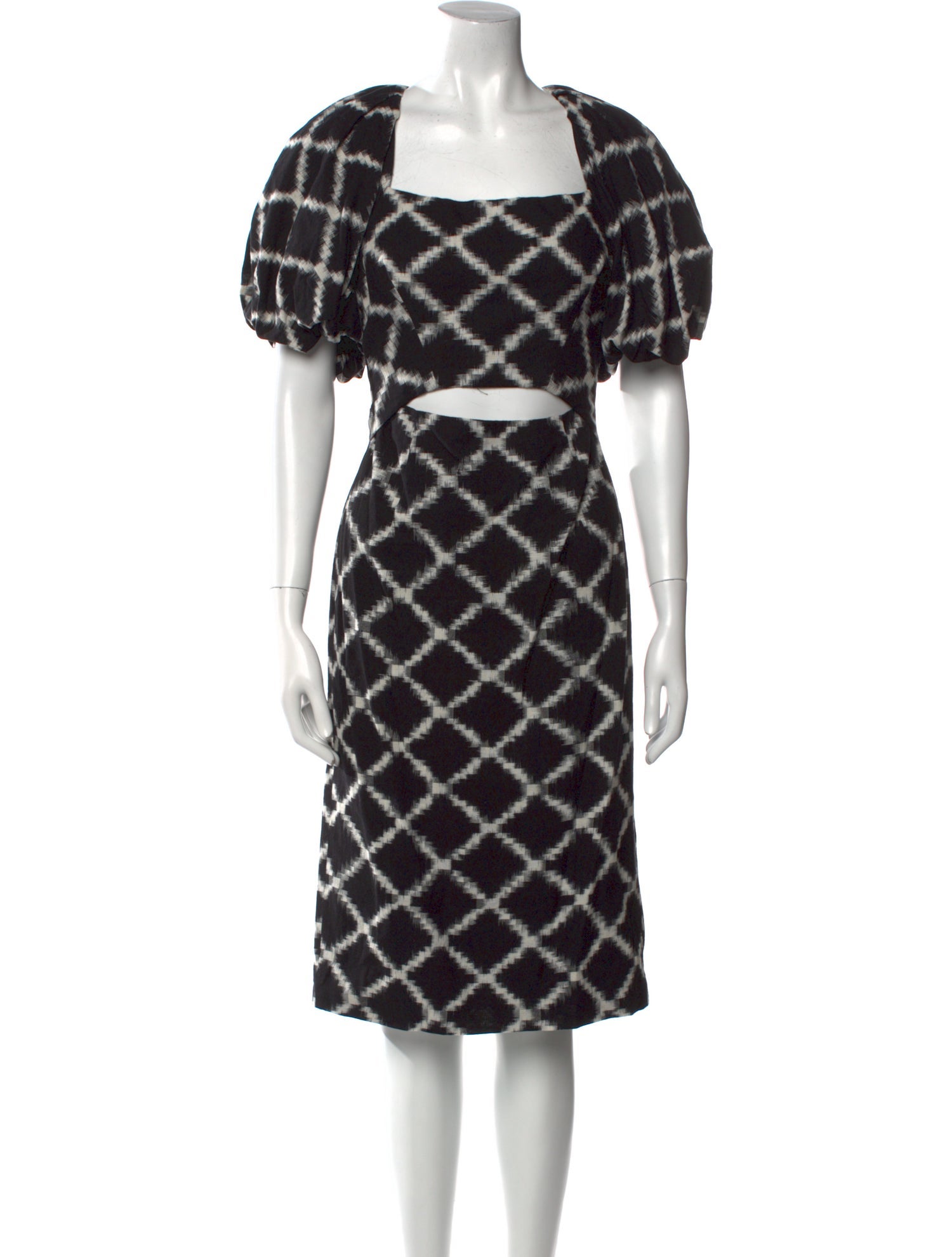 Rachel Comey Plaid Print Midi Length Dress