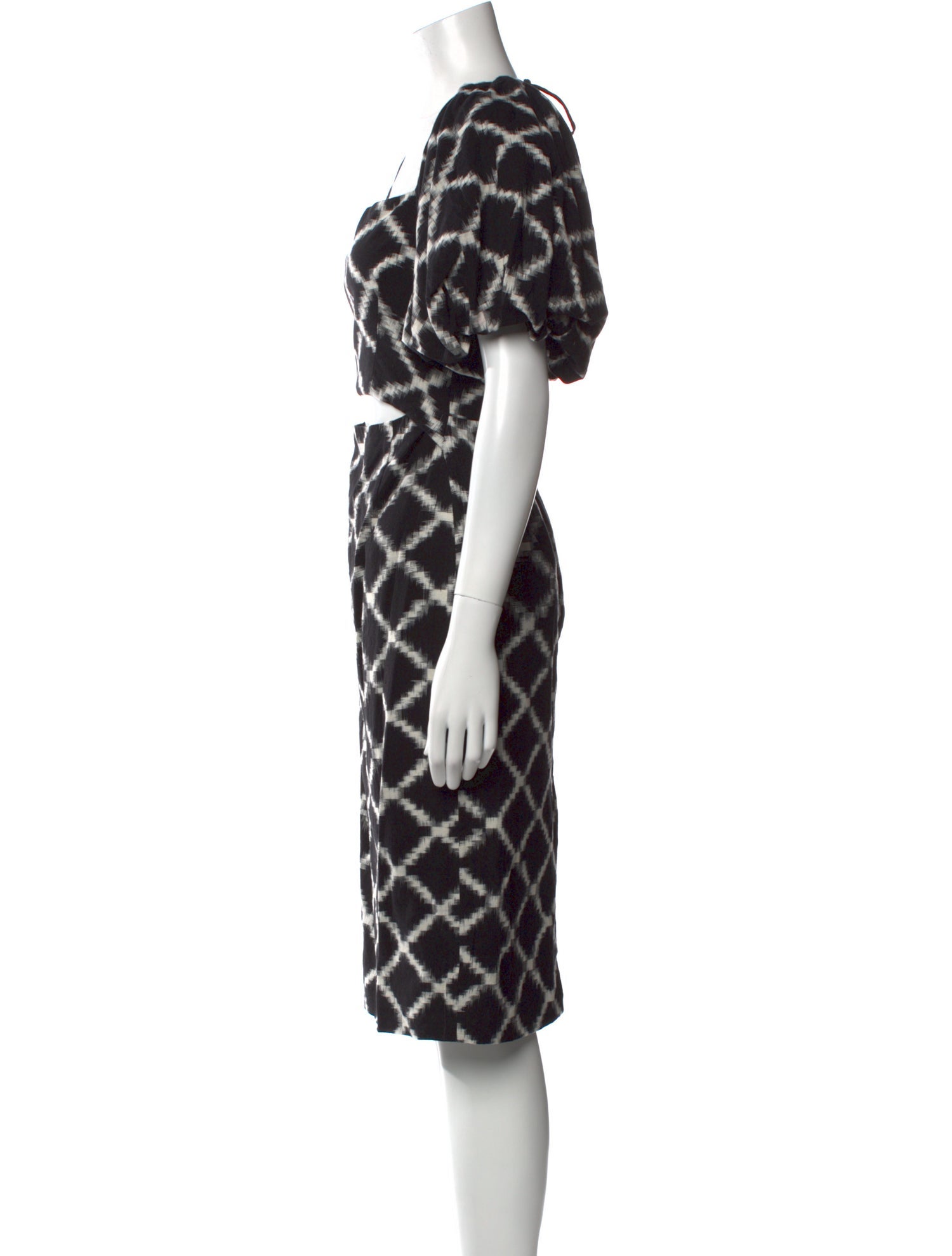 Rachel Comey Plaid Print Midi Length Dress