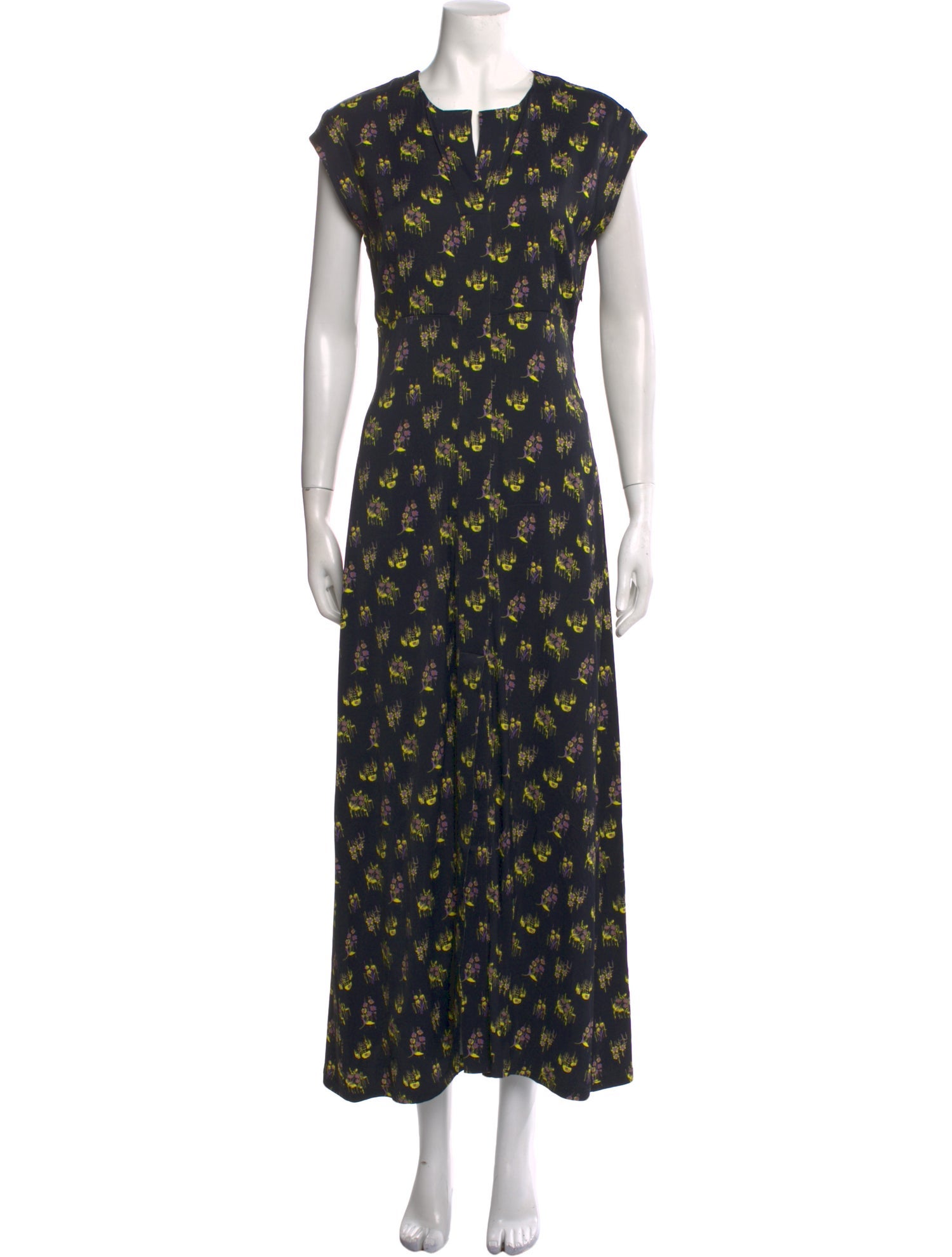 Rachel Comey Floral Print Long Dress