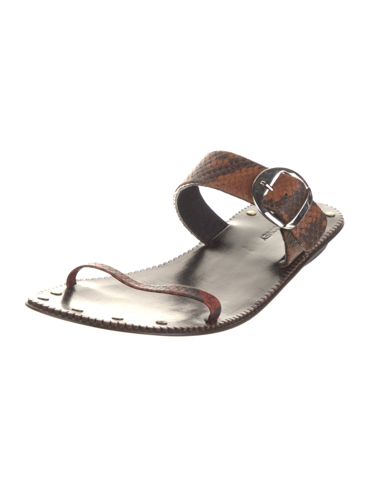 Rachel Comey Snakeskin Studded Accents Sandals