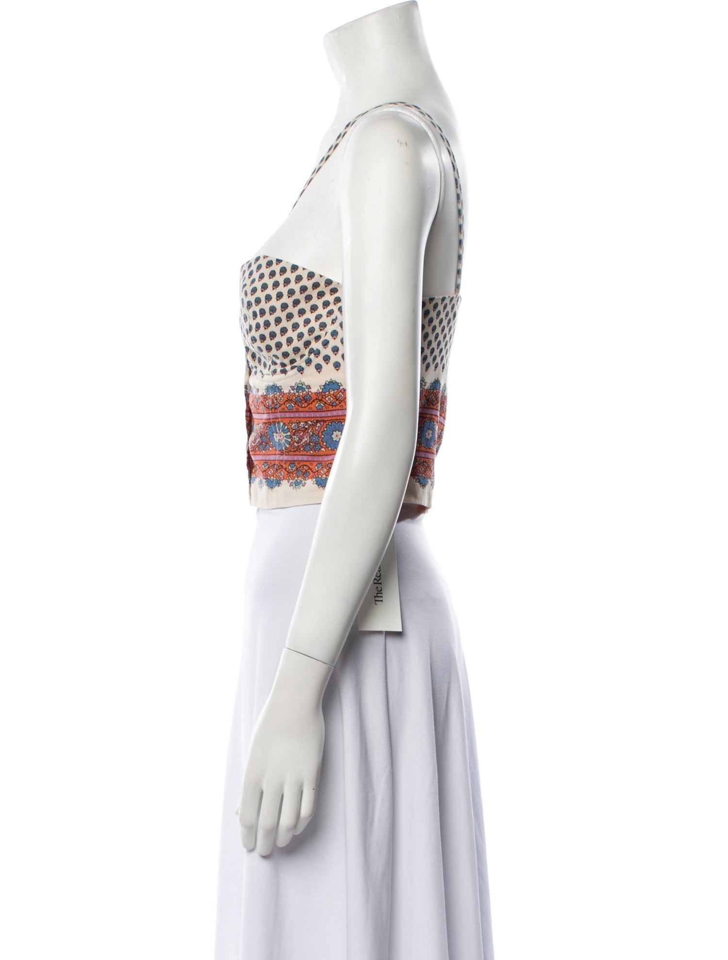 Rachel Comey Printed V-Neck Crop Top