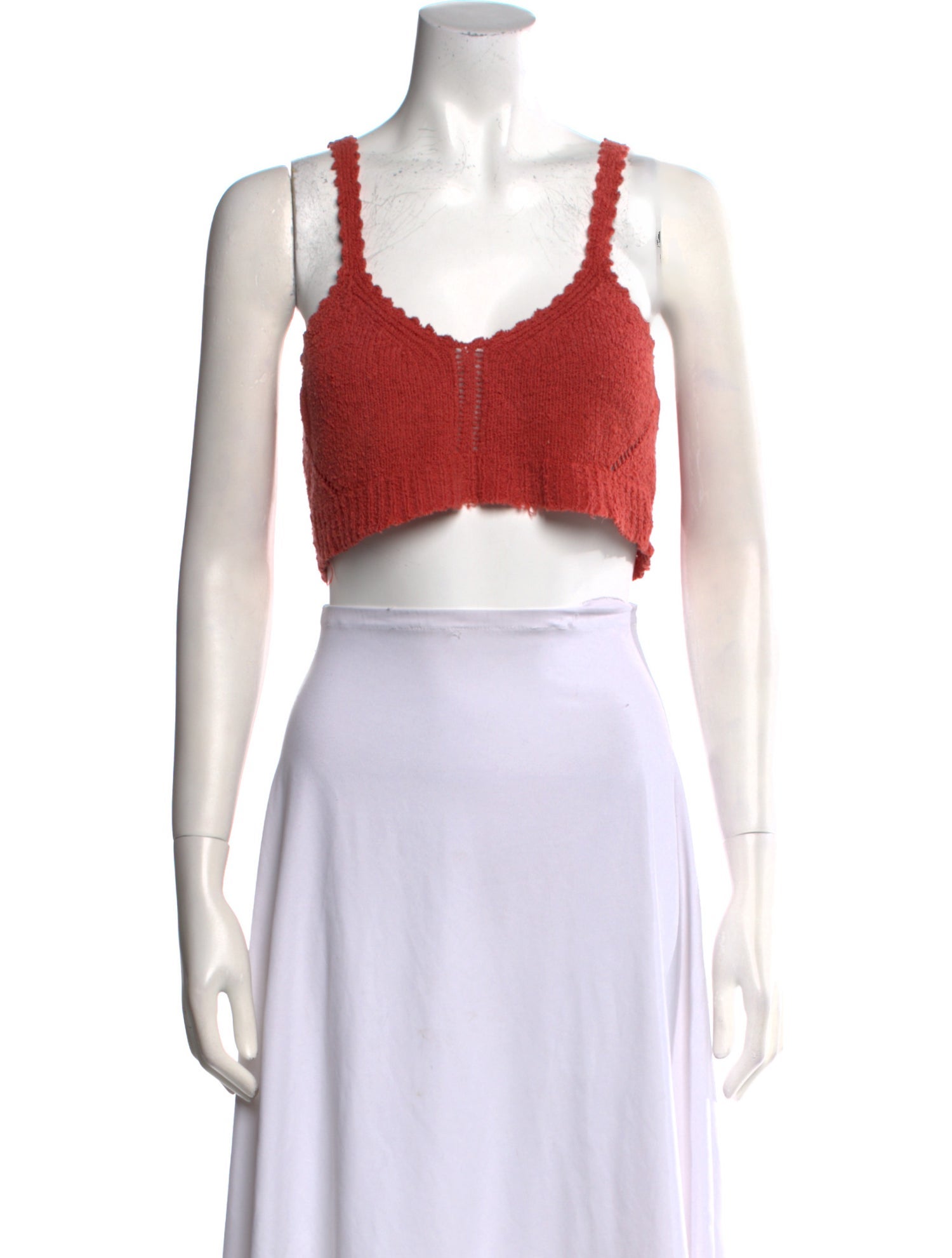 Rachel Comey Scoop Neck Sleeveless Crop Top