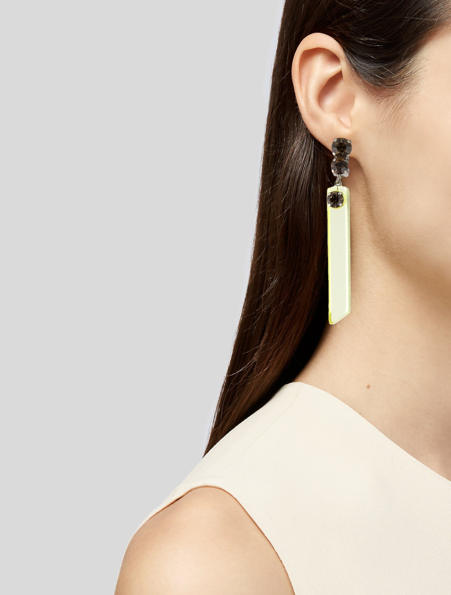Rachel Comey Crystal & Resin Leno Drop Earrings
