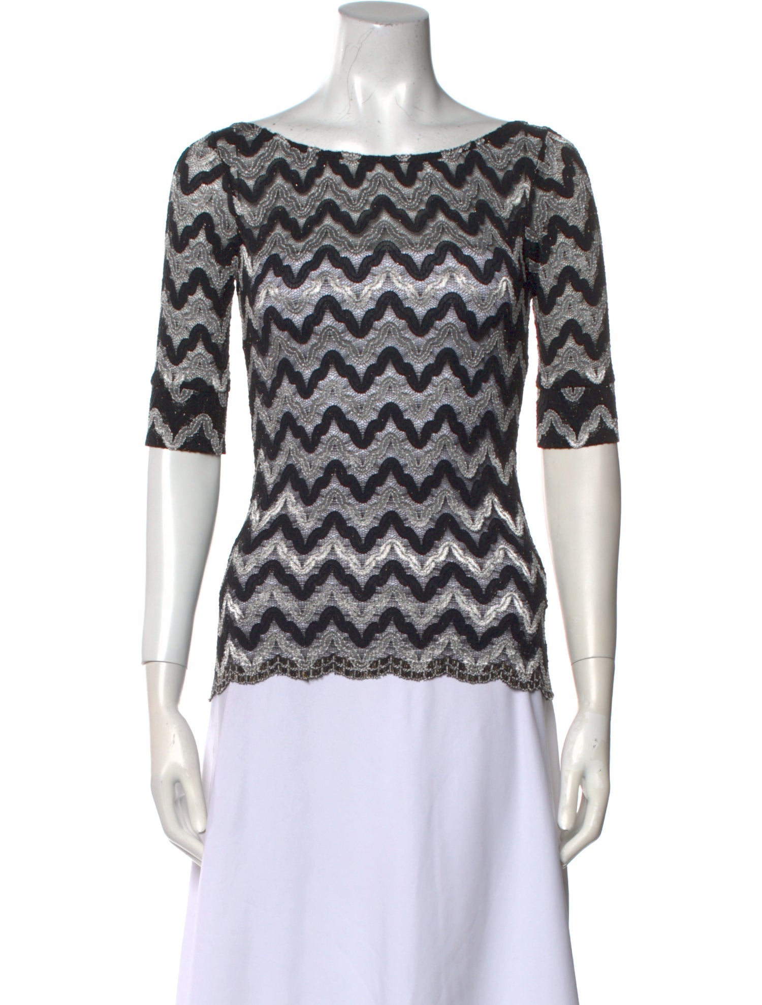 Rachel Comey Printed Bateau Neckline Top w/ Tags