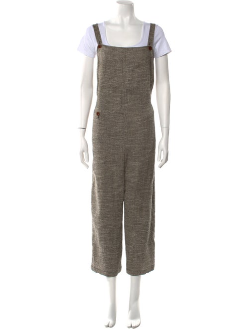 Rachel Comey Linen Tweed Pattern Jumpsuit